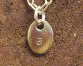 custom initial or number necklace. free shipping.
