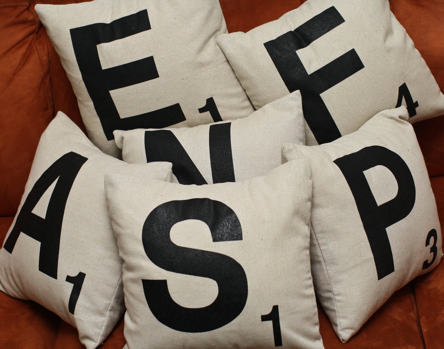 Scrabble Letter Pillow - Choose Any Letter - Monogrammed Pillow