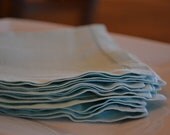 Four VIntage Linen Dessert Napkins