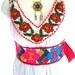 Flores Amuzgas Stunning Handmade Cross Stitch Embroidery  Mexican Belt