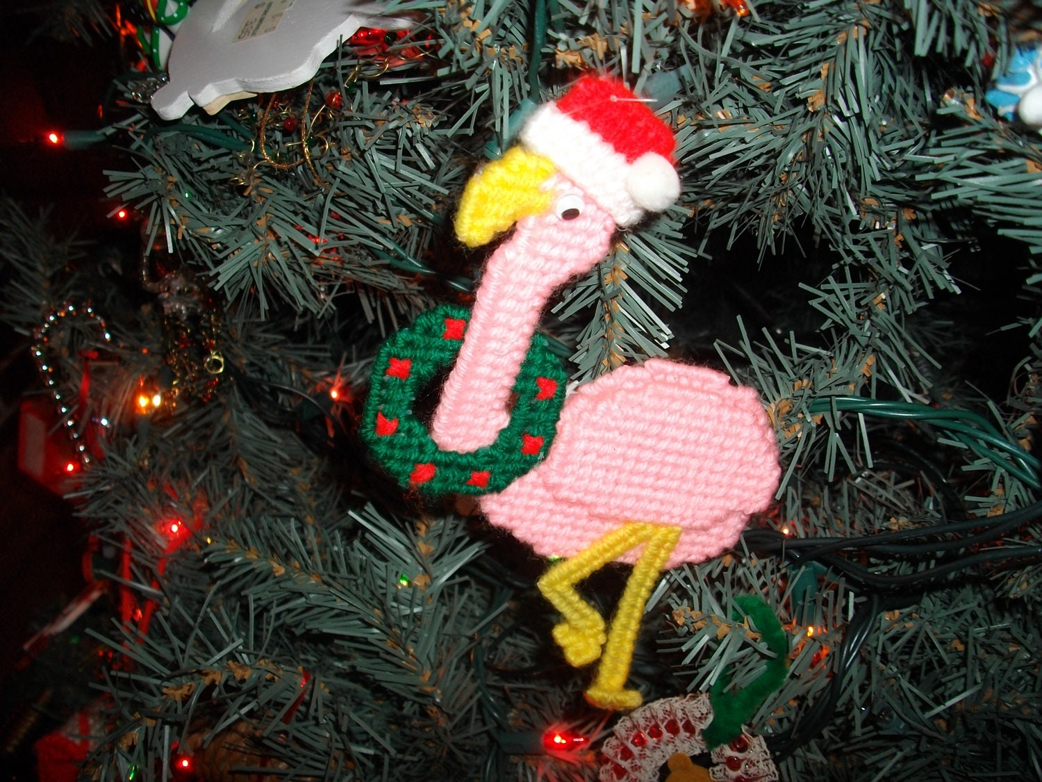 Flamingo Christmas Ornament Flamingo Christmas Ornament