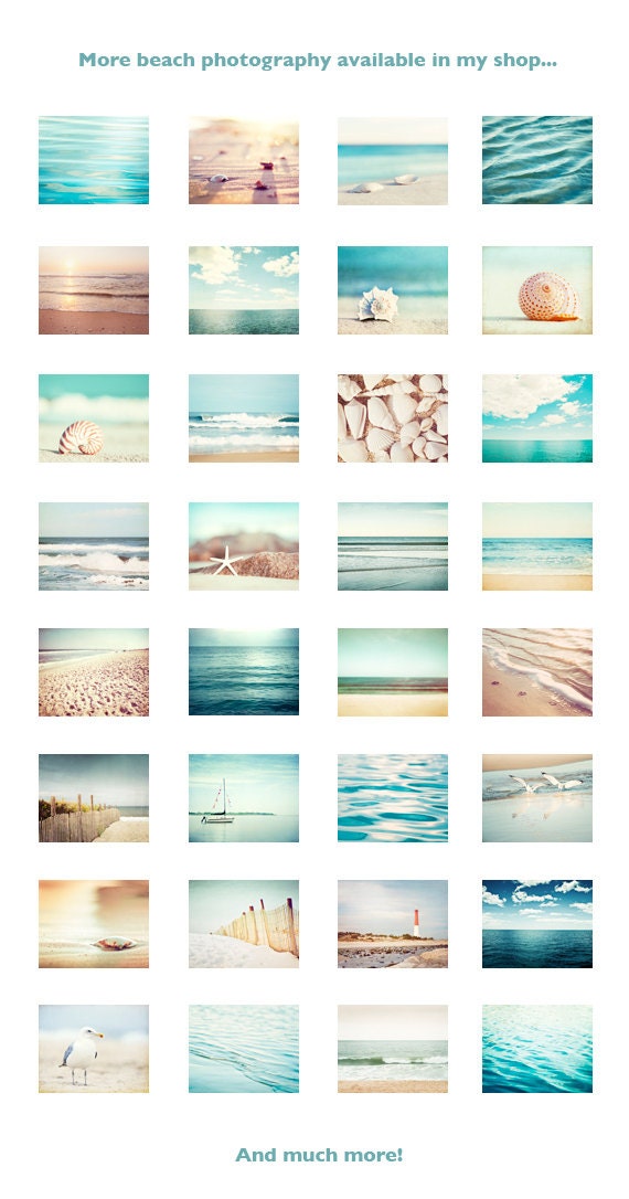 Water Photography - sea ocean ripples calming - aqua blue photo print - beach wall art nautical sea shore - 5x7 Photograph, "Soothing"