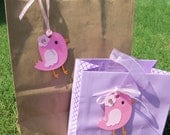 LITTLE BIRDIE Thank You Party Favor Gift Tags for Birthday Party or Baby Shower - Customize Your Way