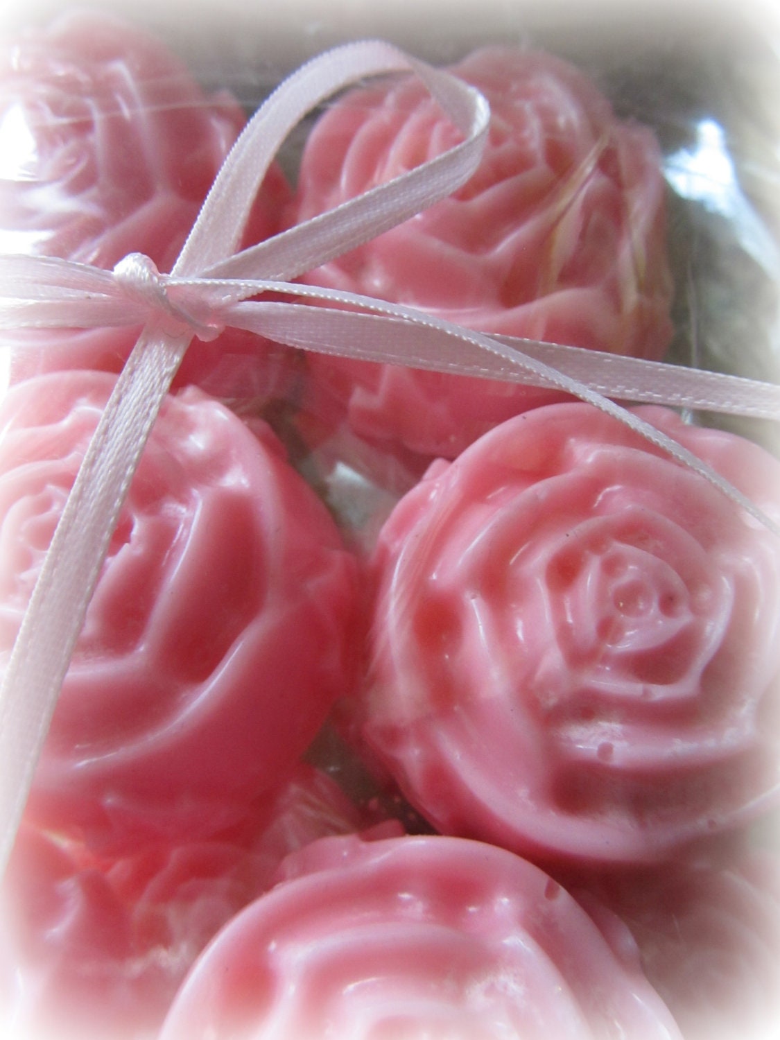 Soy Tart Melters, You choose Fragrance, Color, 12 tarts, Rose shaped