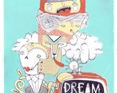 Screenprint. Dream Amplifier. Limited edition. Hand pulled