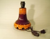 Cool orange and brown 1970s fat lava lampfoot