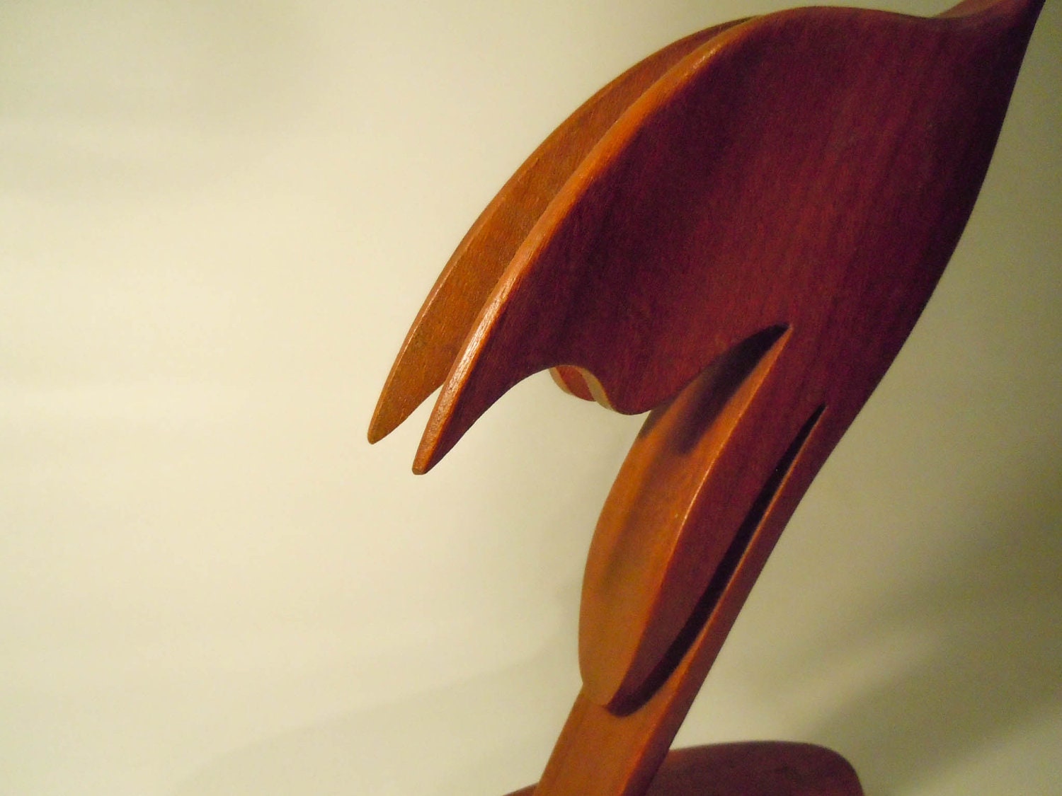 Wonderful mid century modern teak bird figurine