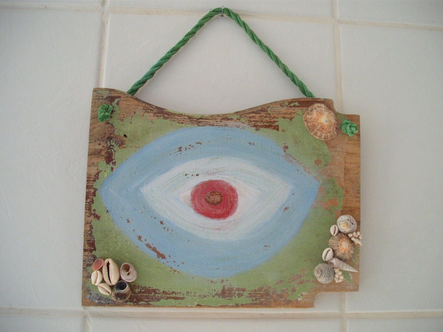 Evil Eye wall plaque pagan magic protection seawitch wicca