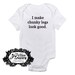 I Make Chunky Legs Look Good Embroidered Baby Onesie - Choose Size and Color - Buy 3 Get 1 Free