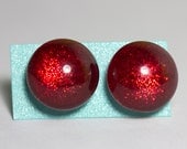 Ruby Pumps Nail Polish Earrings