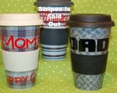 11 oz Personalized Ceramic Coffee/Tea Travel Tumbler