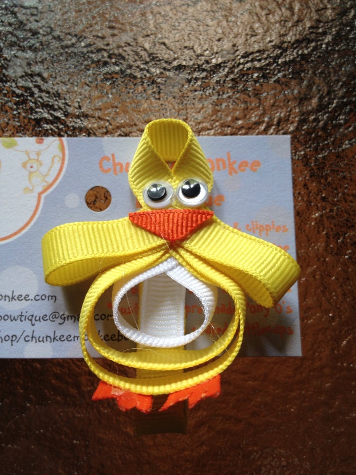 Cute little Ducky hair clippie