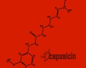 Capsaicin Molecule T-Shirt