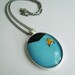 Star Trek Blue Shirt Necklace Geek Sci Fi Spock