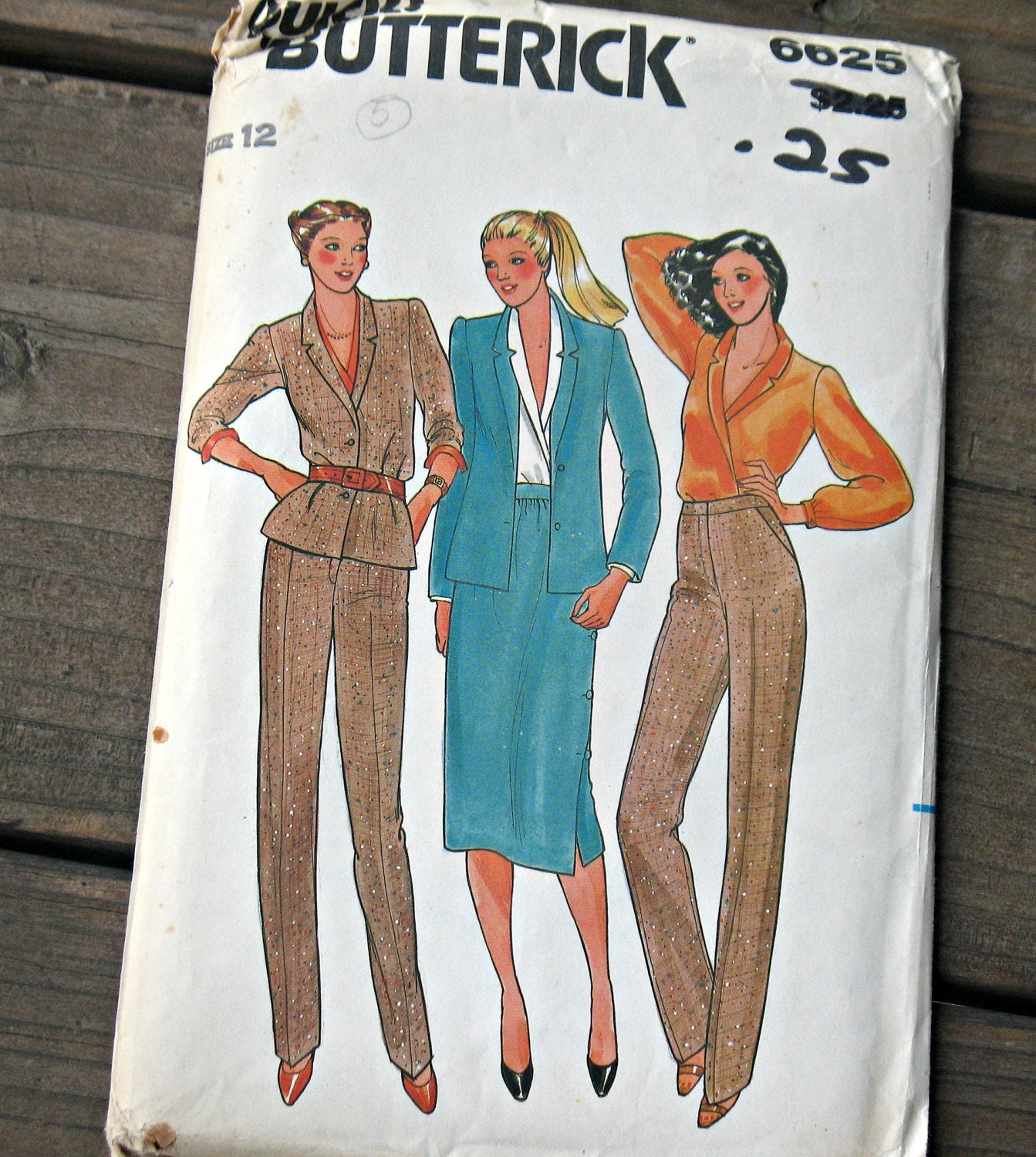 Butterick 6625 Easy Blouse, Skirt, Jacket, Pants Pattern