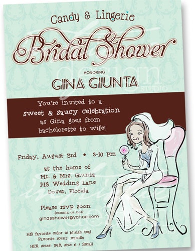Candy Lingerie Bridal Shower - Print It Yourself - Invitation Il_170x135
