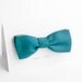 Self tie bow tie, teal green - double sided