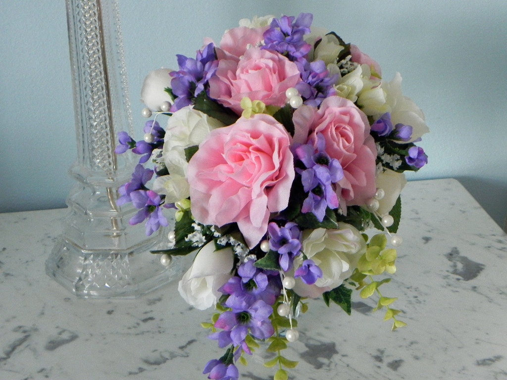 4-piece silk wedding flower package