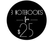 Pocket Moleskine Notebooks, 3 for 25