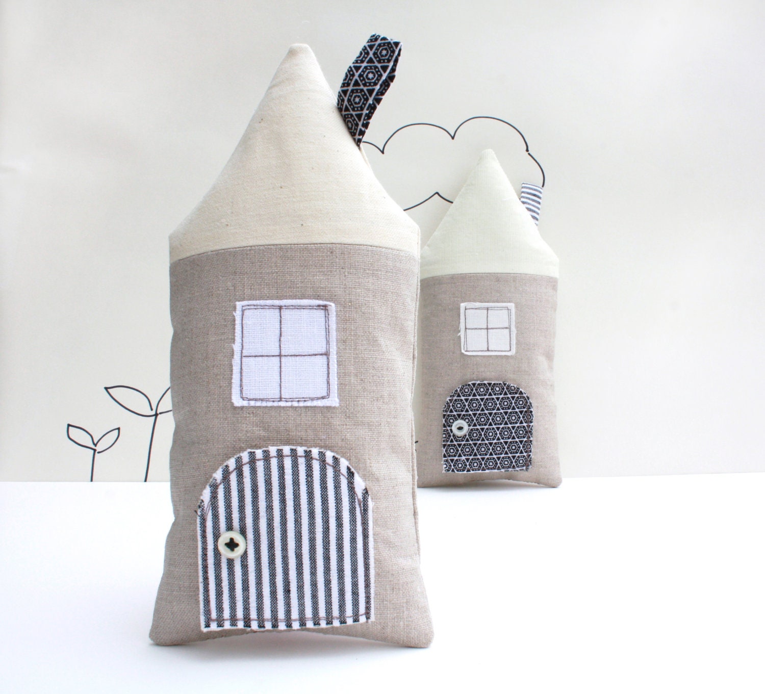 House Pillow, Tooth Fairy Cottage, Neutral, Boys, Girls, Children, Toy, Stuffed Toy, Keepsake