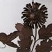Very Vintage Pair of Wall Hangings - Oriental and Signed - Flowers and Leaves Motif - Metal Sculpture