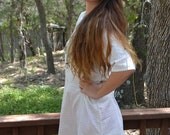Vintage Shimmering Striped Sari Style Tunic Dress - S