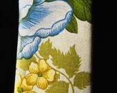 Vintage Floral soft eye glasses carrying case, 1970s - 1980s Optical Fashion by Rosanne