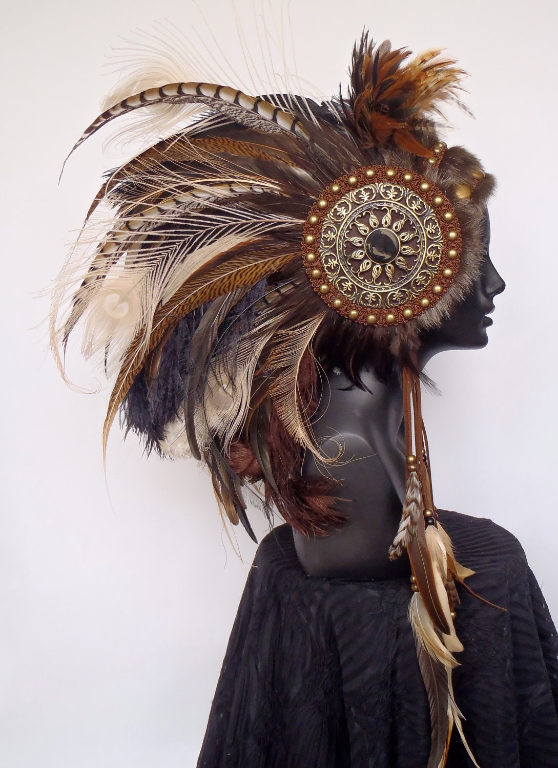 MADE TO ORDER Large  Warrior Priestess Headdress