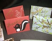 Mini Thank You Cards cute animals