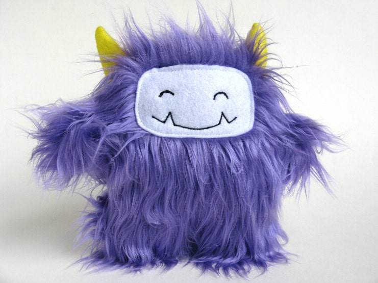 Plush monster: Cordelia the Purple Shag Monster