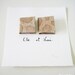 Elle et Lui (Her & Him) - book art, beige, sand, blush, urban chic, elegant, romantic, wall art, couple, French text, love, 6x6