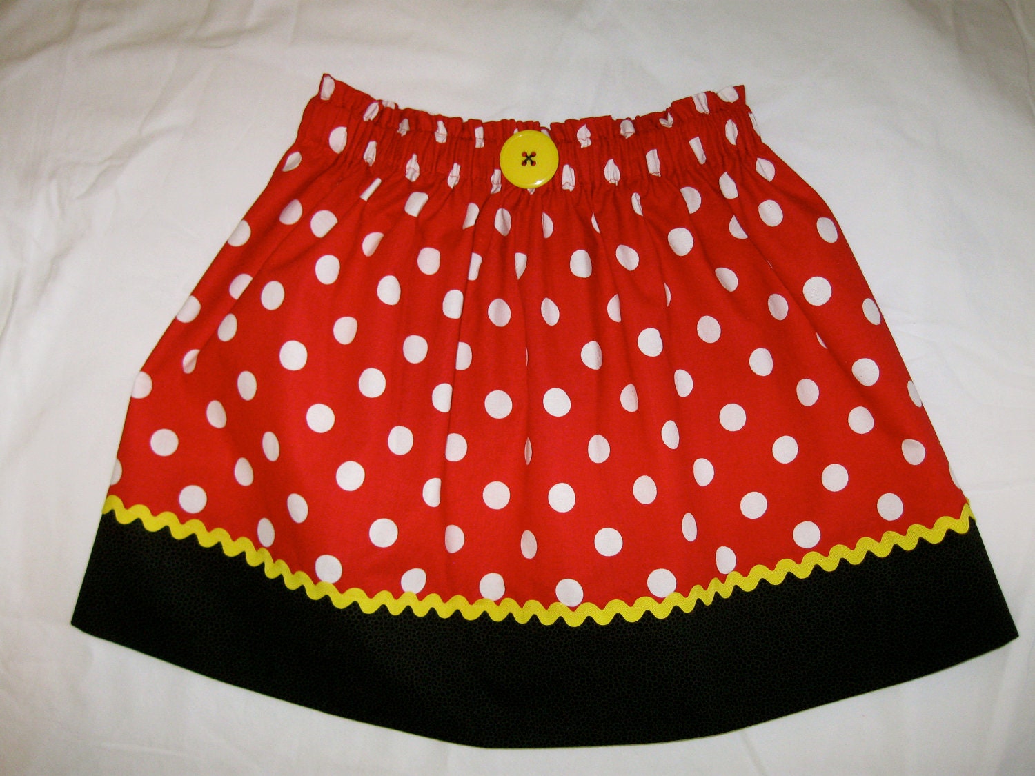 Minnie Mouse Adult Skirt and Girls Size 10 and up - Color Options - Red & White Polka Dots - Costume -Also Avail in Pink - Ships Priority