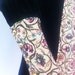 Orig 60s VELVET and TAPESTRY mini dress // long buttoned cuffs // California label