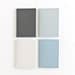 Pastel set of beige, blue and black handmade notebooks (journals)