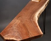 YOUR CUSTOM console table- -Figured Black Walnut  - Natural/Live Edge/MidCentury
