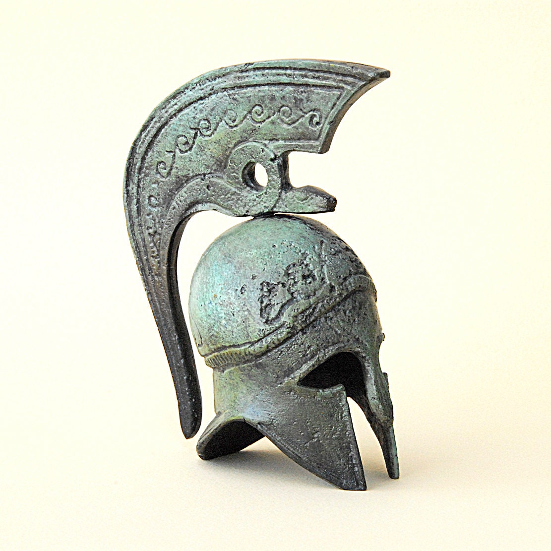 Bronze Helmet with Serpent Crest - Ancient Greek Corinthian