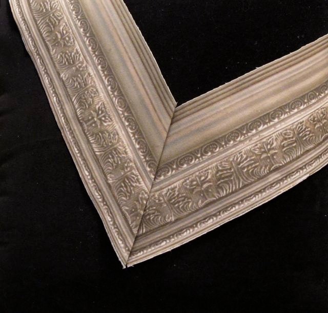 Fabric Frames 6: Ornate Carved Silver