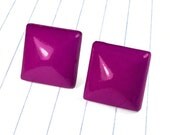 purple square earrings - purple earrings - purple studs - purple jewelry - purple - square earrings - square studs - purple wedding -