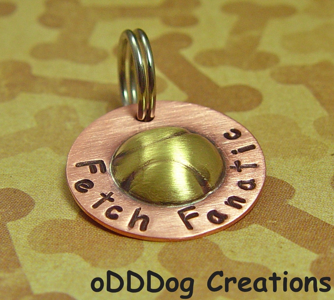 custom humor dog tag : itzjusfunni - Fetch Fanatic