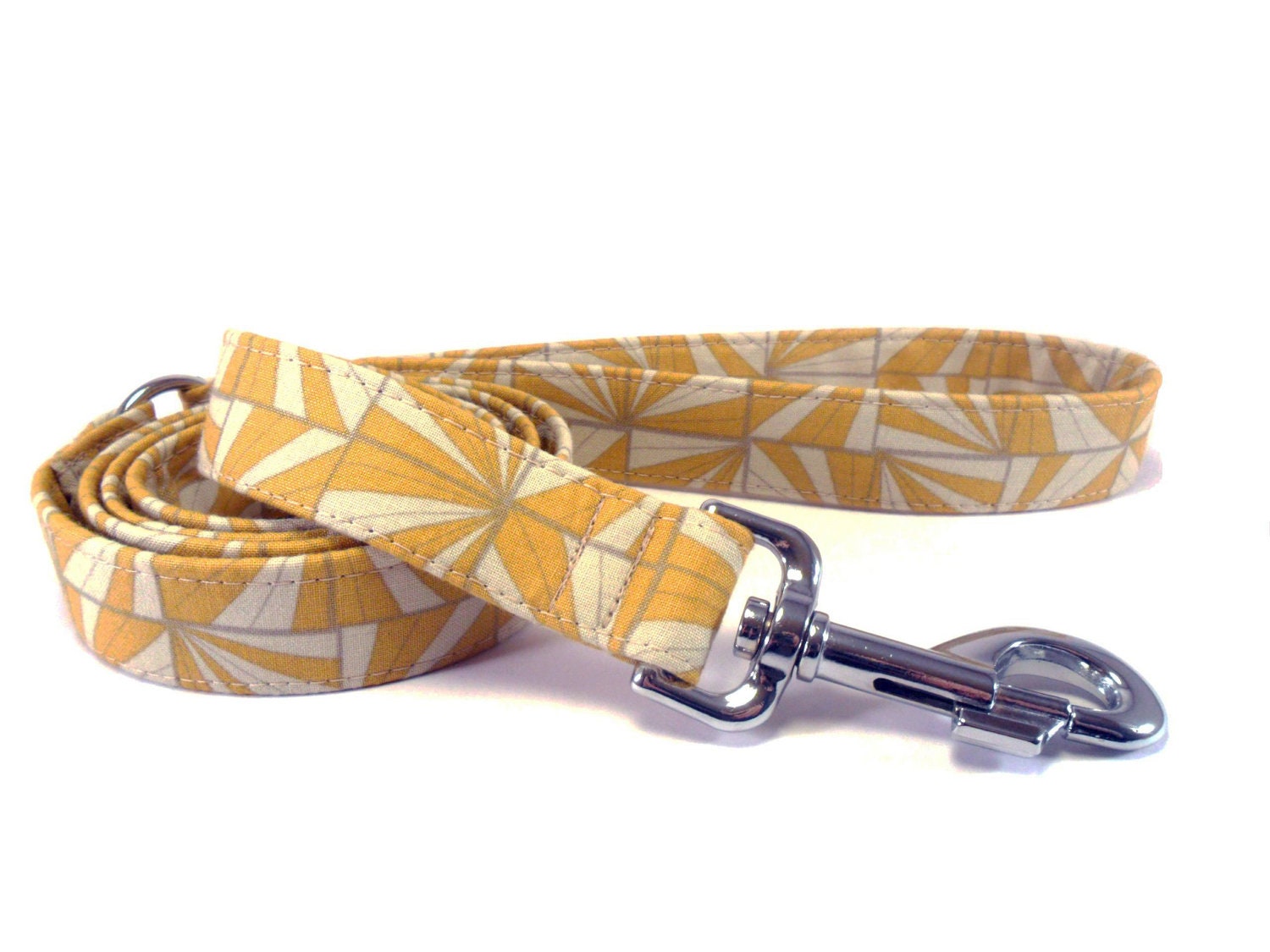 DIAMOND in GOLD Dog Leash HANDMADE