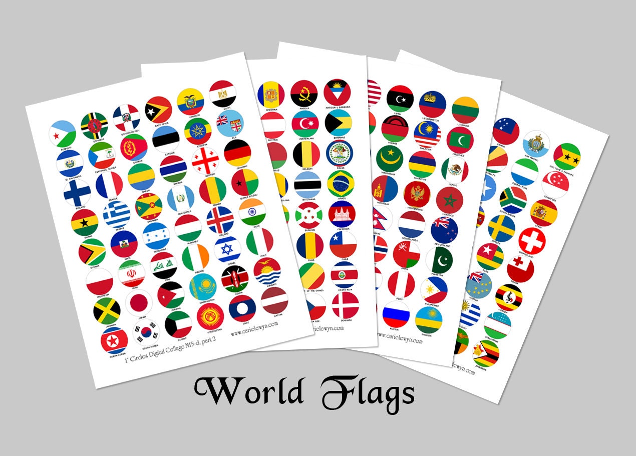 World+flags+printable