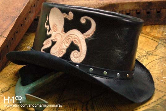Black Octopus Apothecary Top Hat