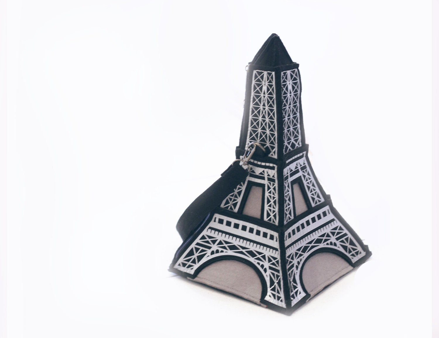 Eiffel Tower Silver Bag