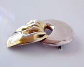 Modernist Silver Pendant Brooch