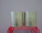 2 Aluminum Round Large Pillar Candle Molds