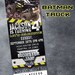 Monster Jam Truck Theme Personalized Birthday Party Ticket Invitations self print.