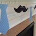 Party Banner: Little Man Tie and Mustache Garland - Baby Shower or Birthday Party - die cut mustaches ties