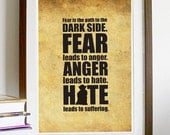 Star Wars - Yoda A3 Poster Vintage Print