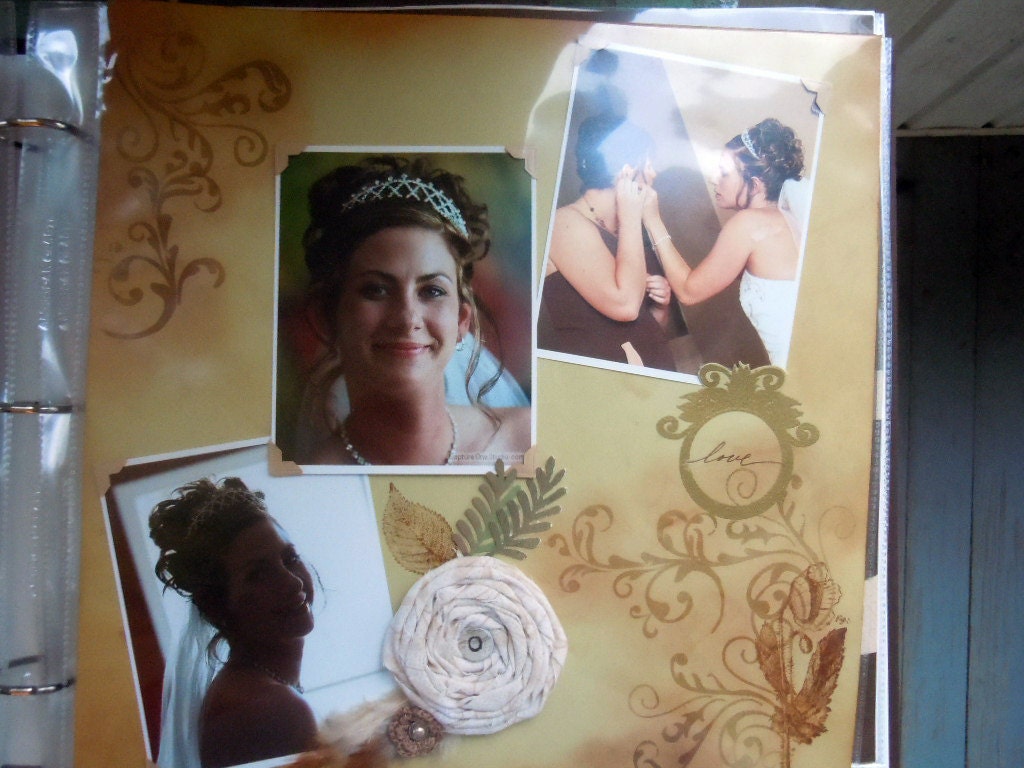 CUSTOM handcrafted wedding albums made to order by Lisa Rice