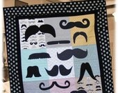 Mustache Love Quilt Pattern - PDF